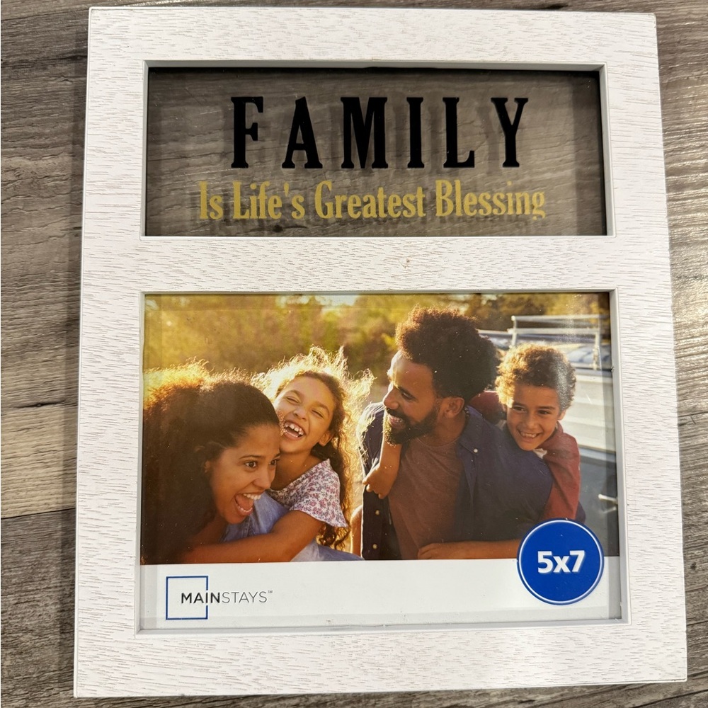 Mainstays White Family Blessing Photo Frame